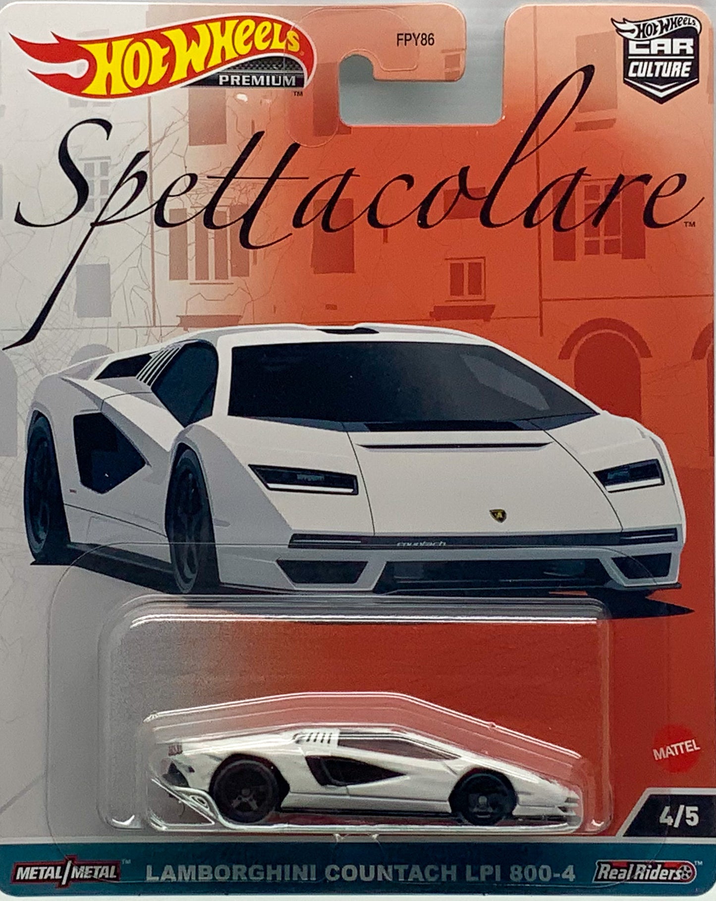 2023 Hot Wheels Car Culture Spettacolare Lamborghini Countach LPI 800-4 4/5