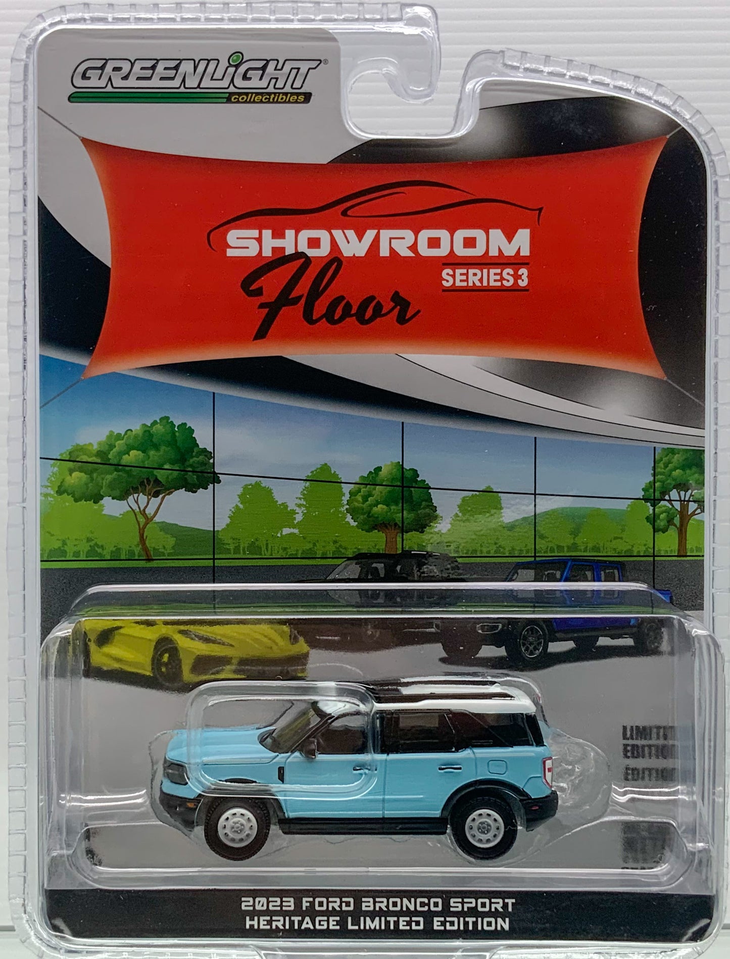 Greenlight 1:64 Showroom Floor Series 3 2023 Ford Bronco Sport Heritage Limited Edition