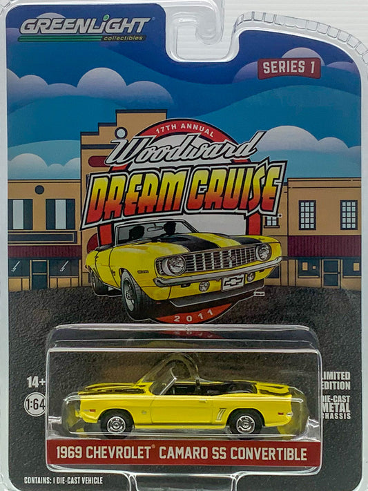 2023 Greenlight 1:64 1969 Chevrolet Camaro SS Convertible Woodward Dream Cruise