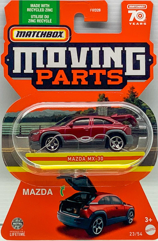 2023 Matchbox 1:64 Moving Parts 2021 Mazda MX-30