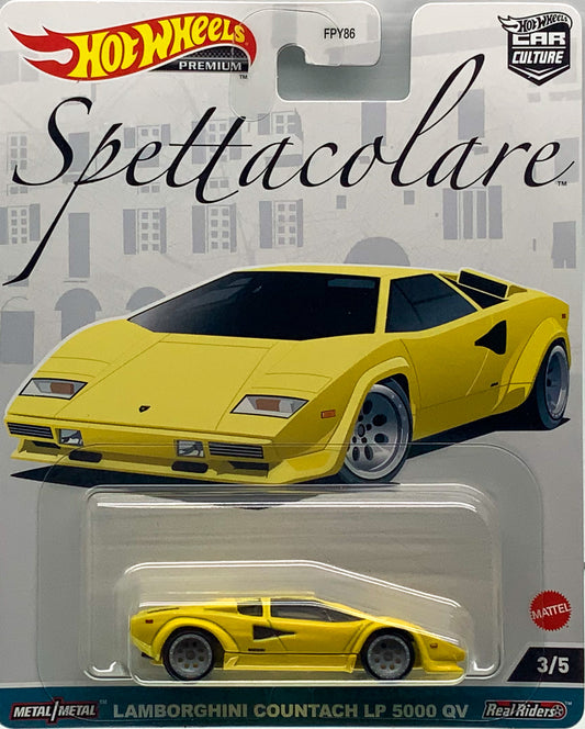 2023 Hot Wheels Car Culture Spettacolare Lamborghini Countach LP 5000 QV 3/5