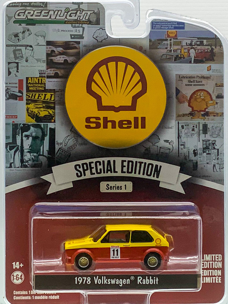 2023 Greenlight 1:64 1978 Volkswagen Rabbit #11 Shell Oil Special Edition