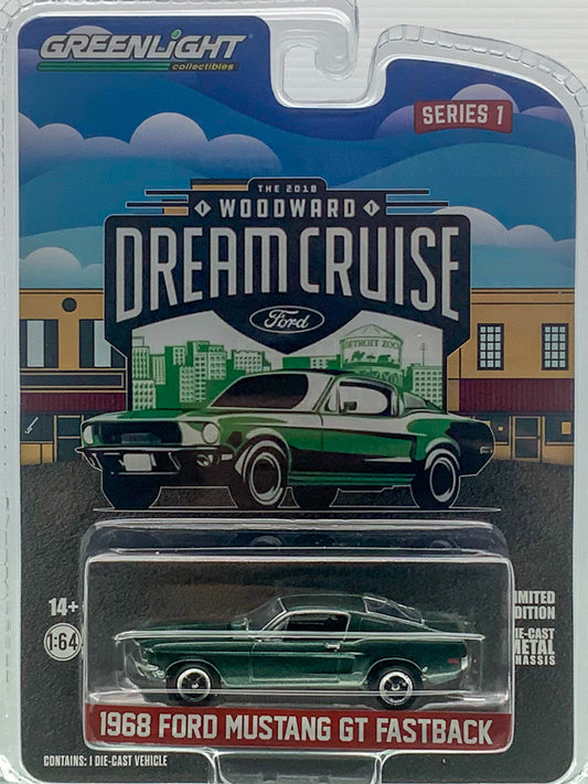 2023 Greenlight 1:64 1968 Ford Mustang GT Fastback Woodward Dream Cruise