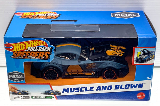 2023 Hot Wheels 1:43 Pull-back Speeders Muscle and Blown