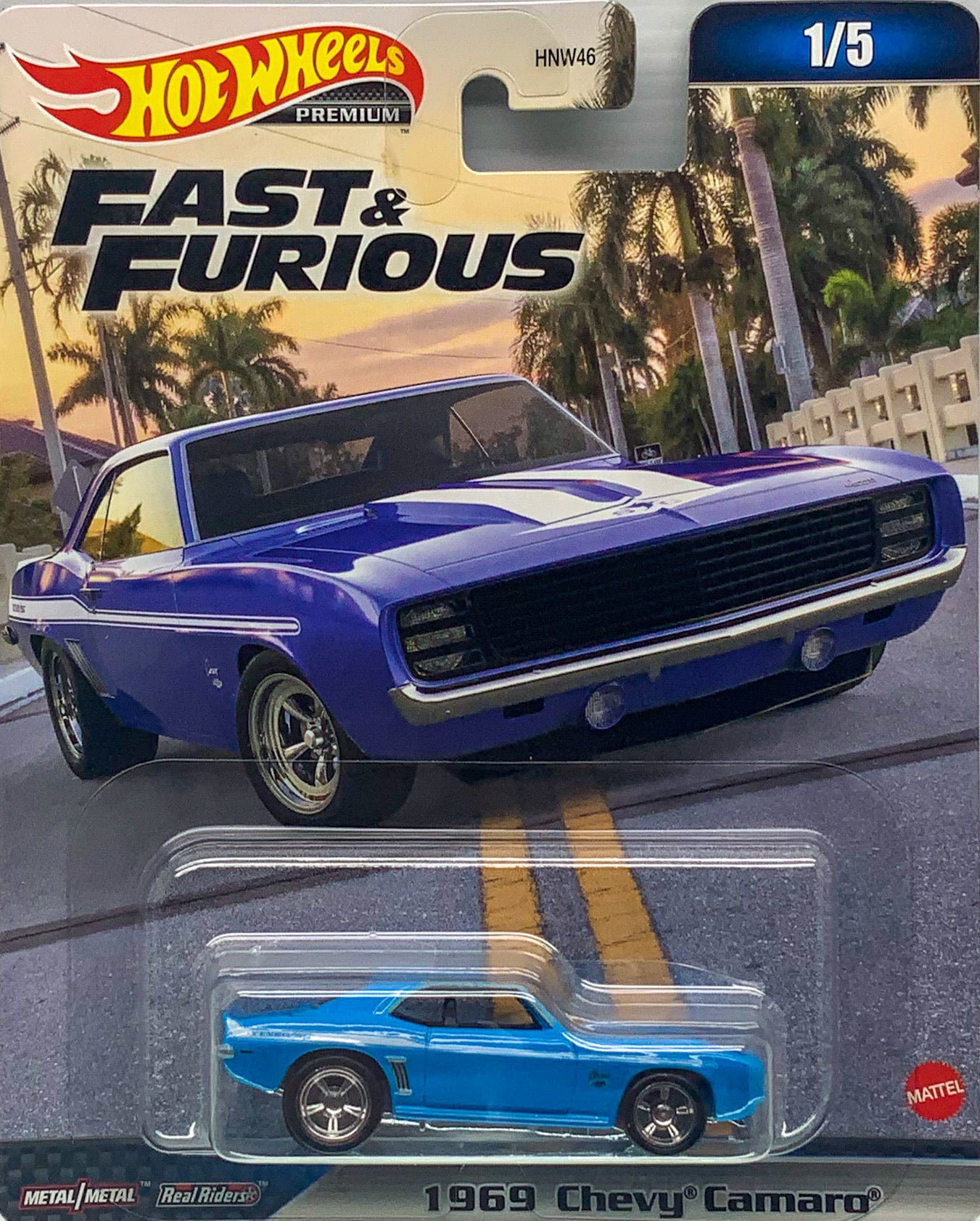 2023 Hot Wheels Premium Fast & Furious '69 Chevy Camaro 1/5