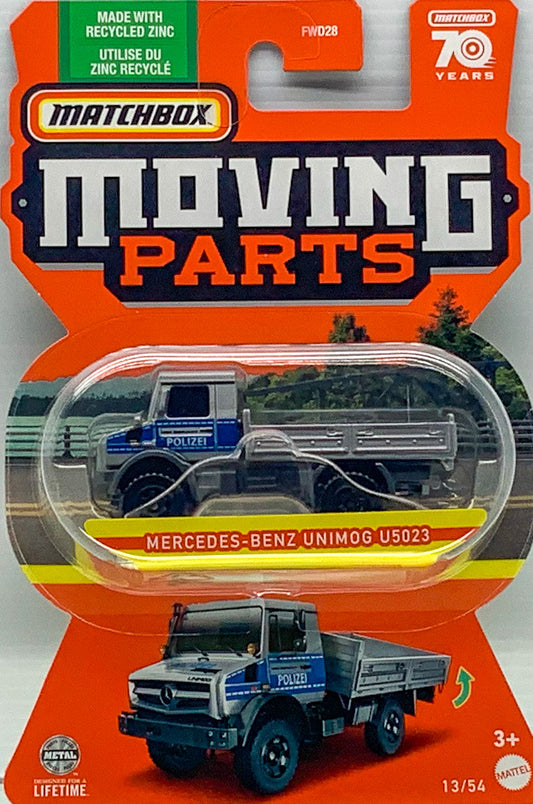 2023 Matchbox 1:64 Moving Parts Mercedes-Benz Unimog U5023