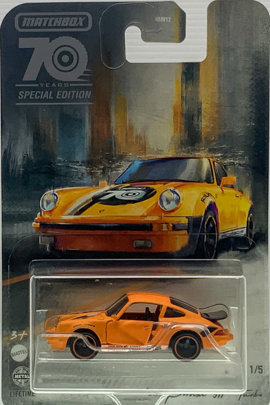 2023 Matchbox 1:64 Porsche 911 Turbo 70 Years Special Edition Moving Parts