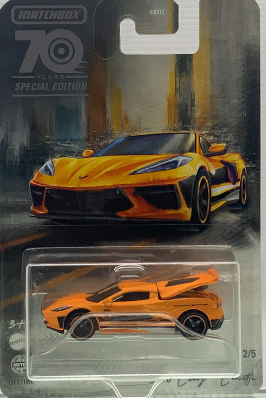 2023 Matchbox 1:64 2020 Chevy Corvette 70 Years Special Edition Moving Parts