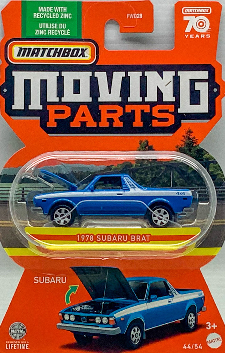 2023 Matchbox 1:64 Moving Parts 1978 Subaru Brat