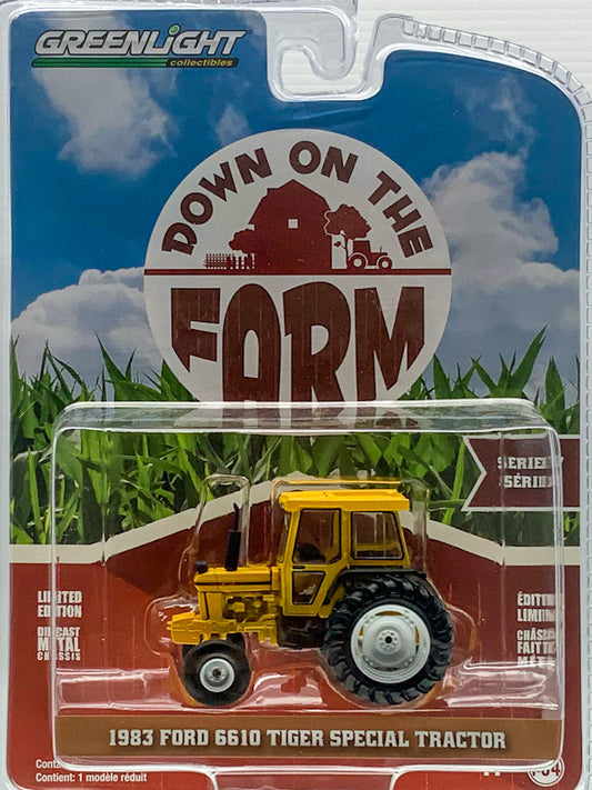 2023 Greenlight 1:64 1983 Ford 6610 Tiger Special Tractor Down on the Farm