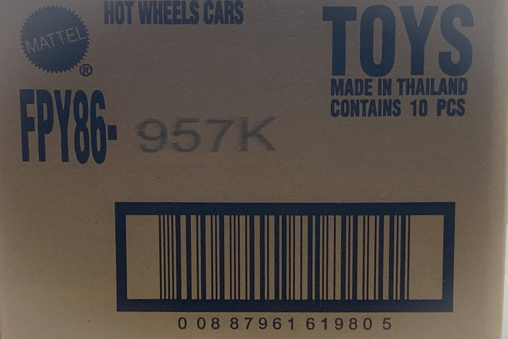 Buy at Tatoy Products Direct from Shipper Manufacturer Box Made in Thailand Hot Wheels Cars Toys Mattel FPY86 00887961619805 