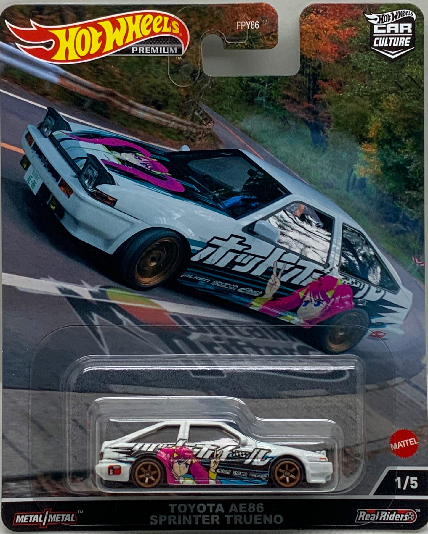 2022 Hot Wheels Car Culture Mountain Drifters Series Toyota AE86 Sprinter Trueno 1/5