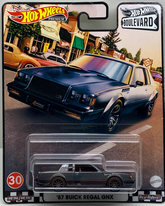 Buy at Tatoy Hot Wheels Boulevard '87 Buick Regala GNX number 30 Premium Real Riders Metal Mattel GJT68