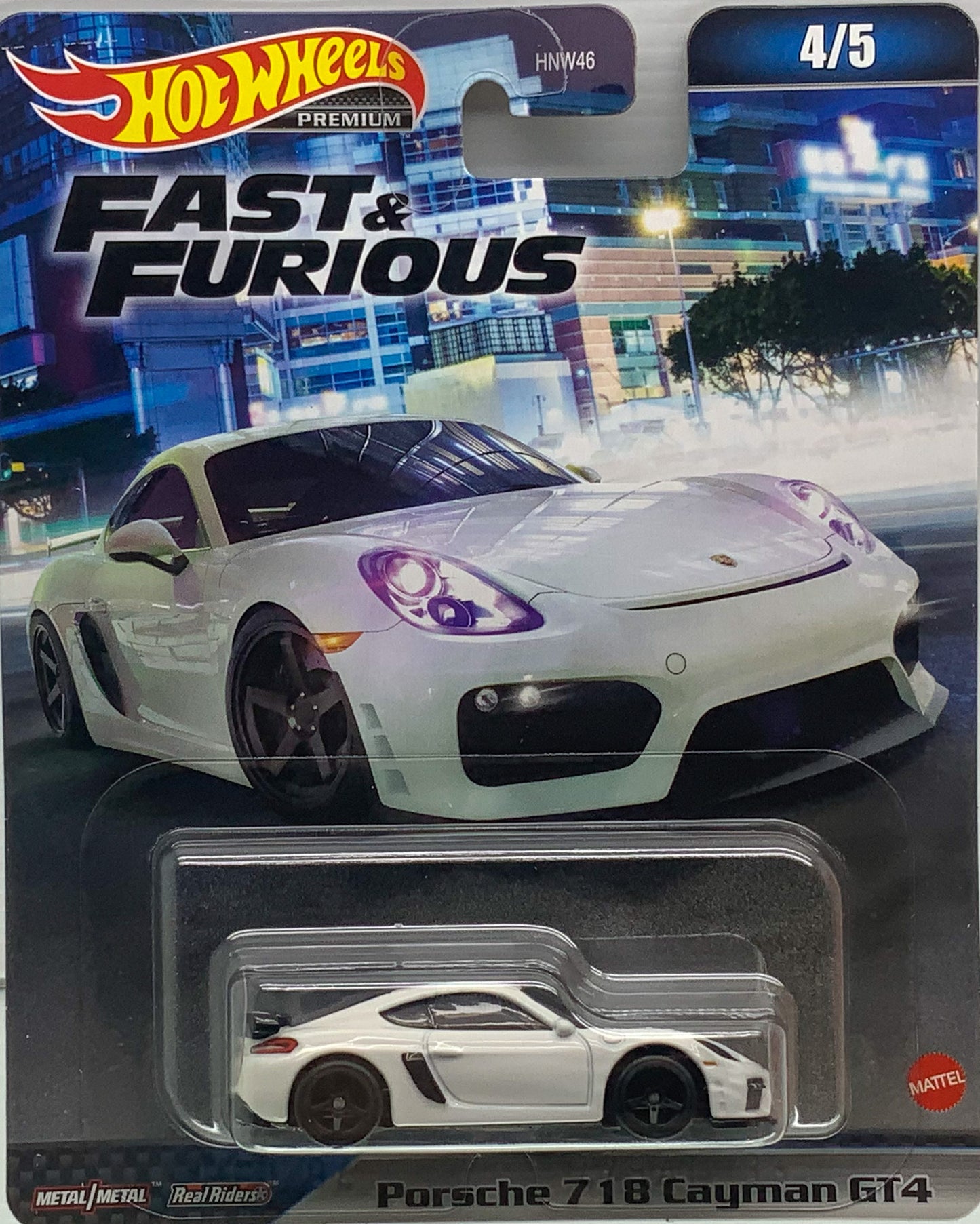 Buy at www.tatoyshop.com 2023 Hot Wheels Premium Fast & Furious Series  2023 Hot Wheels Premium Fast & Furious Porsche 718 Cayman GT4 4/5  Number 4 from the set of 5 Fast & Furious Series Premium Real Riders Metal Mattel HNW46 Shop Now   Mr Toys Kmart Target Big W  International and Domestic delivery by Australia Post