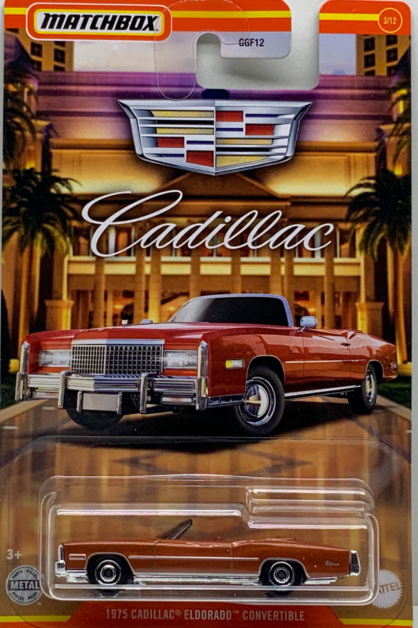 Buy at Tatoy Matchbox Cadillac Series 1975 Cadillac Eldorado Convertible Number 3 from set of 12 Mattel GGF12
