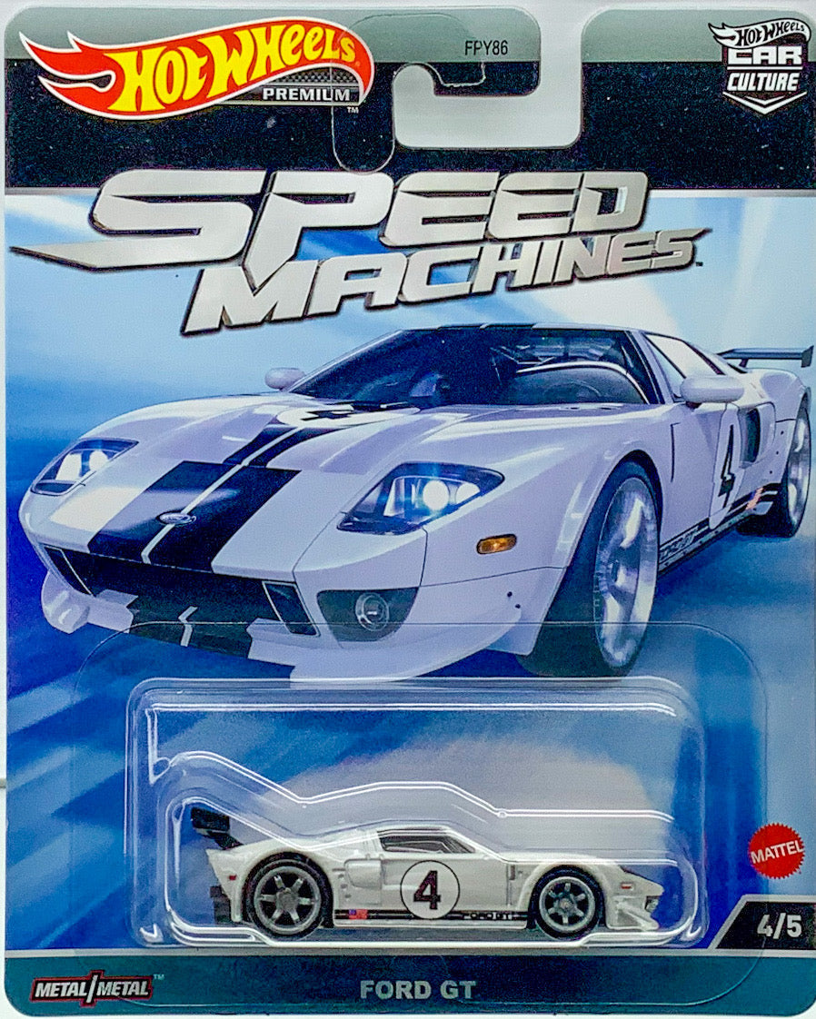 Buy at www.tatoyshop.com Hot Wheels Car Culture  2023 Hot Wheels Car Culture Speed Machines Series Ford GT LM 4/5  Number 4 from the set of 5 Speed Machines Series Premium Real Riders Metal Mattel FPY86 Shop Now   International and Domestic delivery by Australia Post 