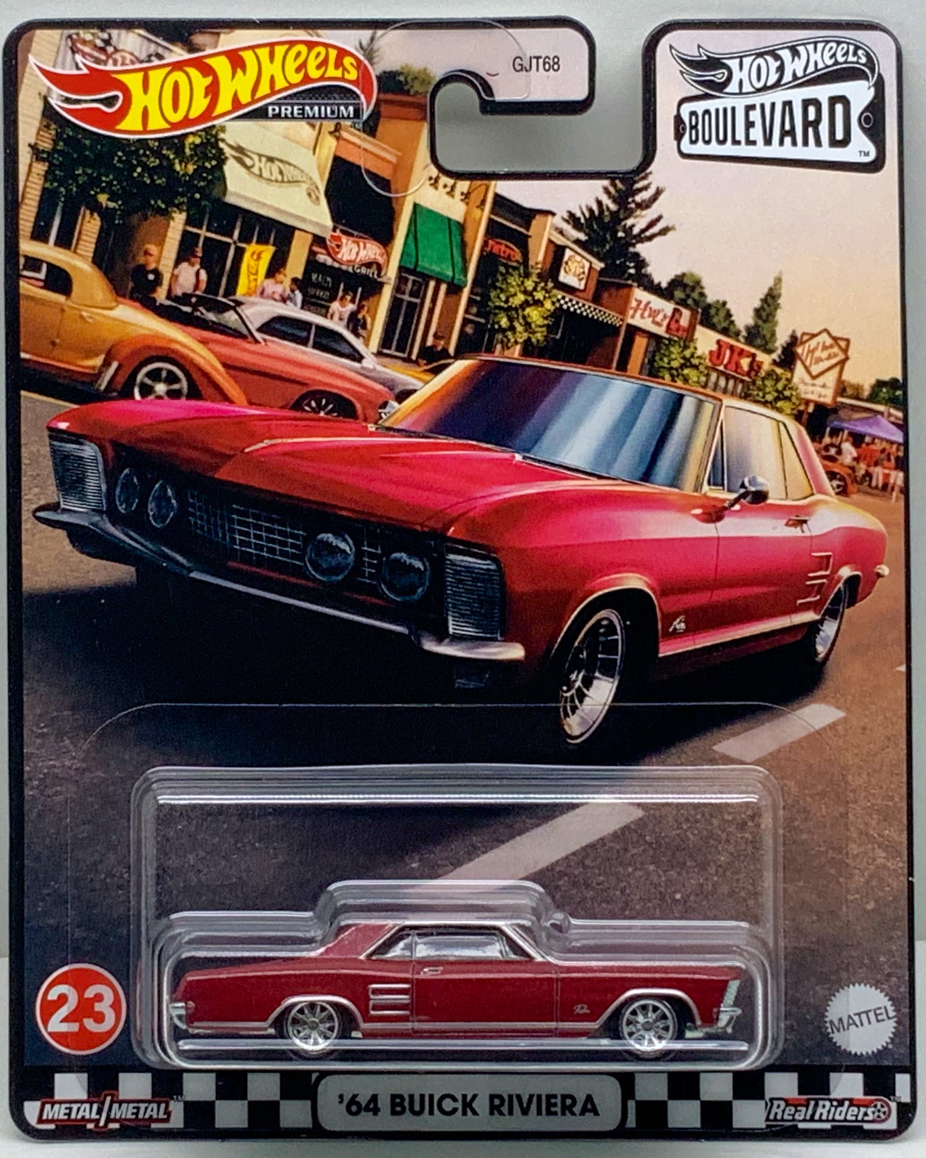 Buy at Tatoy Hot Wheels Boulevard '64 Buick Riviera number 23 Premium Real Riders Metal Mattel GJT68