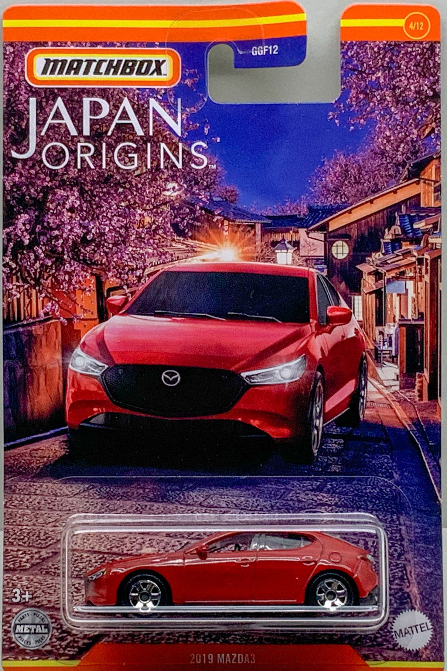 Buy at Tatoyshop.com Matchbox 2019 Mazda3 Number 4 from the set of 12 Japan Origins Series Themed 1/64 Scale Mattel GGF12 Shop Now