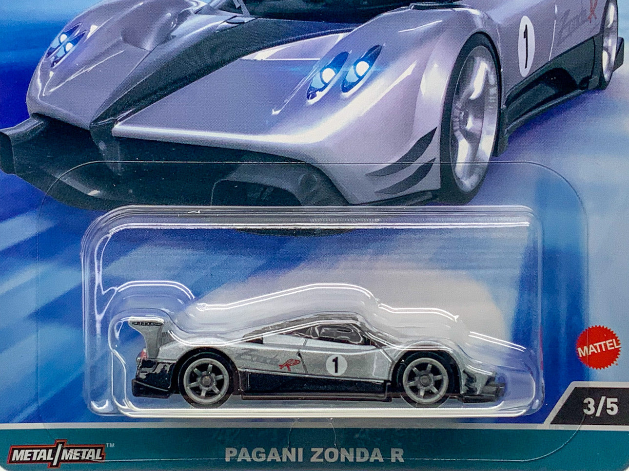 Buy at www.tatoyshop.com Hot Wheels Car Culture  2023 Hot Wheels Car Culture Speed Machines Series Pagani Zonda R 3/5  Number 3 from the set of 5 Speed Machines Series Premium Real Riders Metal Mattel FPY86 Shop Now   International and Domestic delivery by Australia Post 